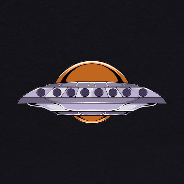 Flying Saucer UFO by fromherotozero